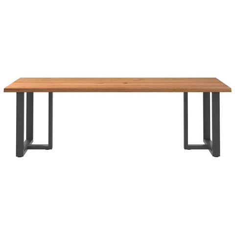 Esstisch Hellbraun 240x100x74 cm Massivholz Eiche Rechteckig