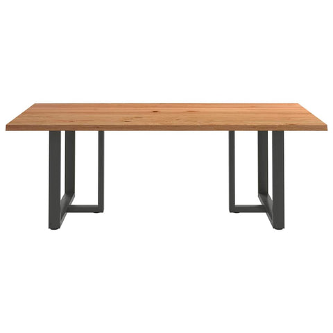 Esstisch Hellbraun 220x120x74 cm Massivholz Eiche Rechteckig