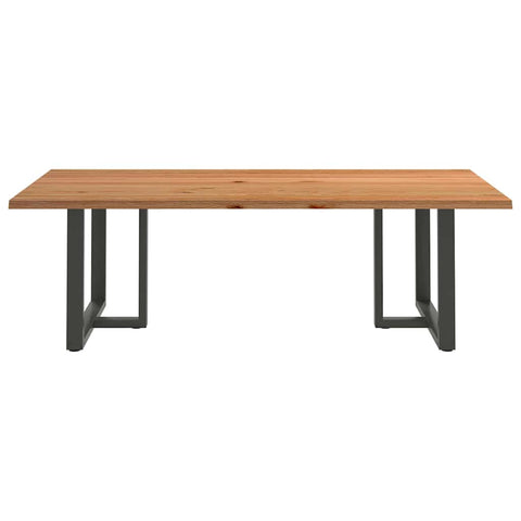 Esstisch Hellbraun 240x120x74 cm Massivholz Eiche Rechteckig