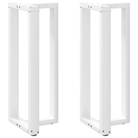 hocami - Bartischbeine T-Form 2 Stk. Weiß 50x35x(100-101) cm Stahl - bartischbeine-t-form-2-stk-weiss-50x35x-100-101-cm-stahl - 