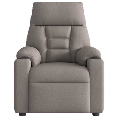 vidaXL Massagesessel Taupe Stoff