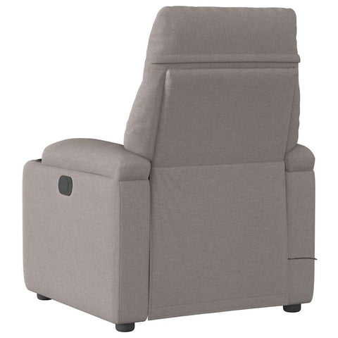 vidaXL Massagesessel Taupe Stoff