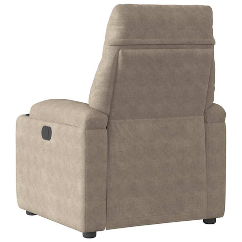 vidaXL Relaxsessel Taupe Mikrofasergewebe