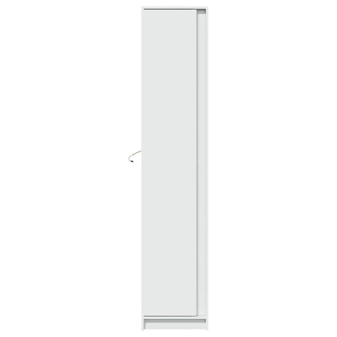 vidaXL Highboard mit LED-Beleuchtung Weiß 41,5x32,5x200 cm