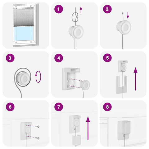 hocami - Plissee Rosa 85x100 cm Stoffbreite 84,4 cm Polyester - plissee-rosa-85x100-cm-stoffbreite-84-4-cm-polyester - 