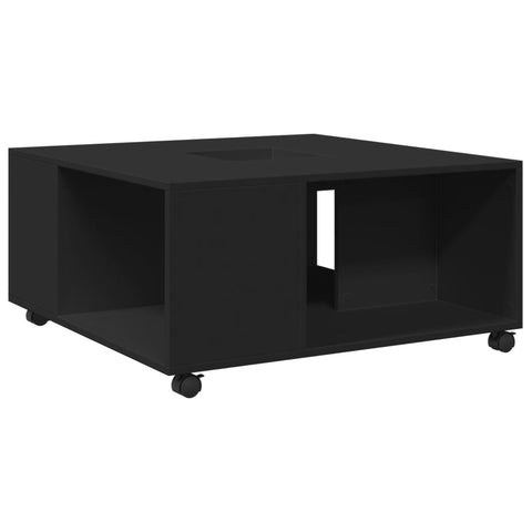 vidaXL Couchtisch Schwarz 80x80x40 cm Holzwerkstoff