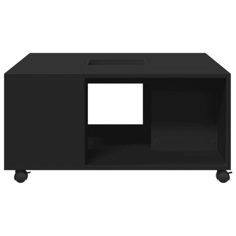 vidaXL Couchtisch Schwarz 80x80x40 cm Holzwerkstoff