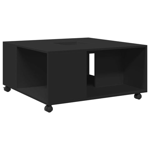 vidaXL Couchtisch Schwarz 80x80x40 cm Holzwerkstoff