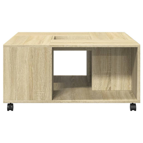 vidaXL Couchtisch Sonoma-Eiche 80x80x40 cm Holzwerkstoff