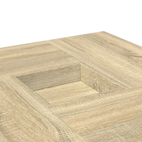 vidaXL Couchtisch Sonoma-Eiche 80x80x40 cm Holzwerkstoff