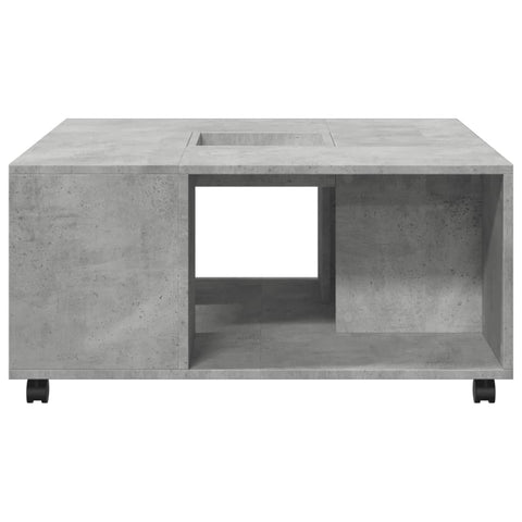 vidaXL Couchtisch Betongrau 80x80x40 cm Holzwerkstoff