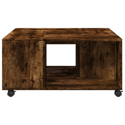 vidaXL Couchtisch Räuchereiche 80x80x40 cm Holzwerkstoff