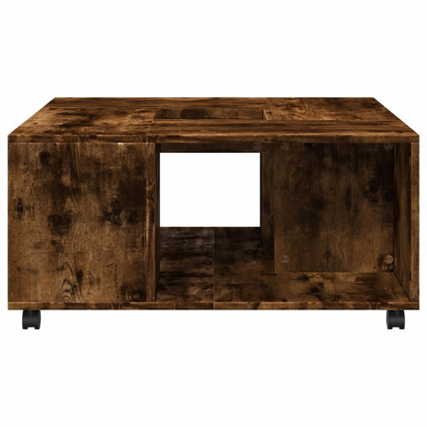 vidaXL Couchtisch Räuchereiche 80x80x40 cm Holzwerkstoff