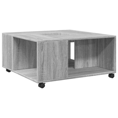 vidaXL Couchtisch Grau Sonoma 80x80x40 cm Holzwerkstoff