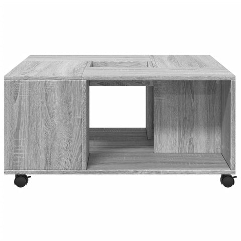 vidaXL Couchtisch Grau Sonoma 80x80x40 cm Holzwerkstoff