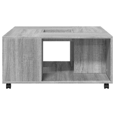 vidaXL Couchtisch Grau Sonoma 80x80x40 cm Holzwerkstoff