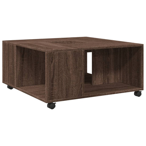 vidaXL Couchtisch Braun Eichen-Optik 80x80x40 cm Holzwerkstoff