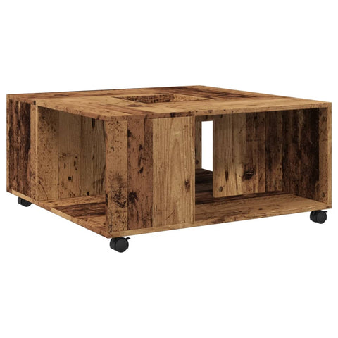 vidaXL Couchtisch Altholz-Optik 80x80x40 cm Holzwerkstoff