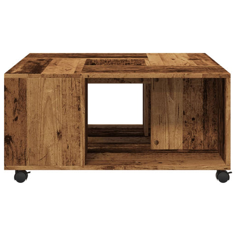 vidaXL Couchtisch Altholz-Optik 80x80x40 cm Holzwerkstoff