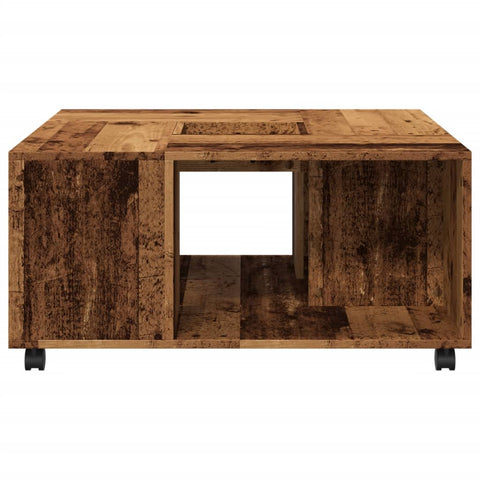 vidaXL Couchtisch Altholz-Optik 80x80x40 cm Holzwerkstoff