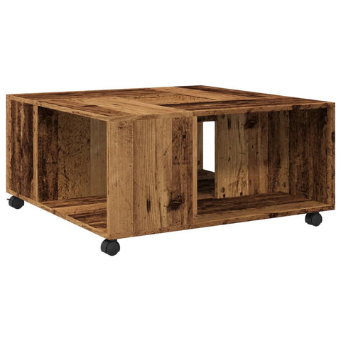 vidaXL Couchtisch Altholz-Optik 80x80x40 cm Holzwerkstoff