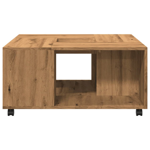 vidaXL Couchtisch Artisan-Eiche 80x80x40 cm Holzwerkstoff