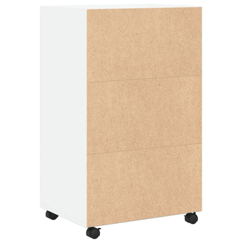 vidaXL Rollschrank Weiß 55x40x91 cm Holzwerkstoff