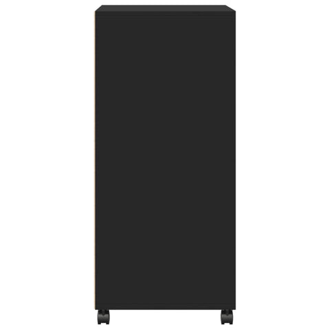 vidaXL Rollschrank Schwarz 55x40x91 cm Holzwerkstoff