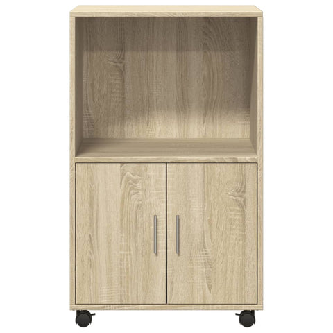 vidaXL Rollschrank Sonoma-Eiche 55x40x91 cm Holzwerkstoff