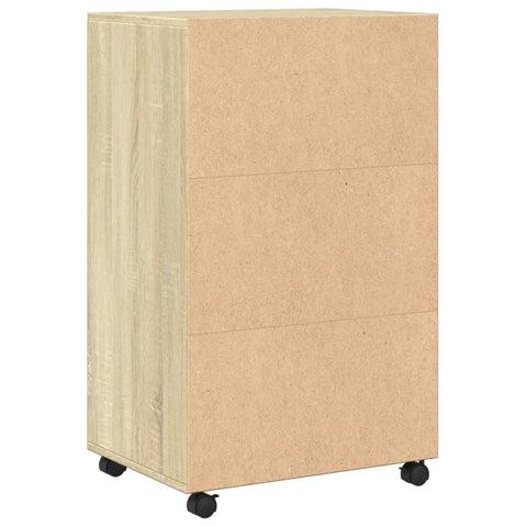 vidaXL Rollschrank Sonoma-Eiche 55x40x91 cm Holzwerkstoff