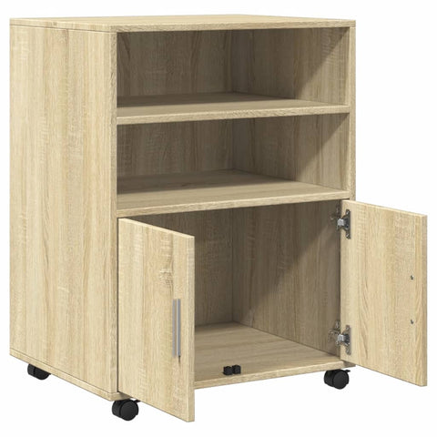 vidaXL Rollschrank Sonoma-Eiche 55x40x91 cm Holzwerkstoff