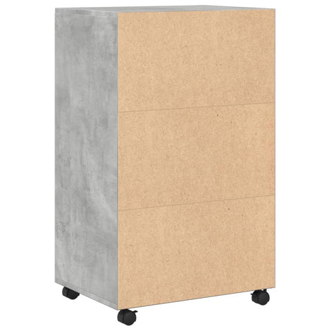 vidaXL Rollschrank Betongrau 55x40x91 cm Holzwerkstoff