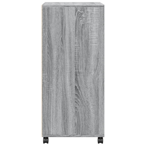 vidaXL Rollschrank Grau Sonoma 55x40x91 cm Holzwerkstoff