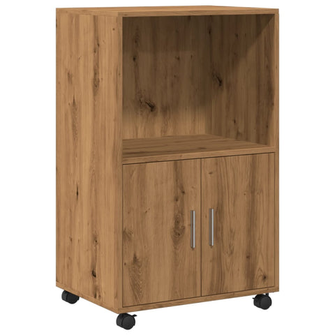 vidaXL Rollschrank Artisan-Eiche 55x40x91 cm Holzwerkstoff