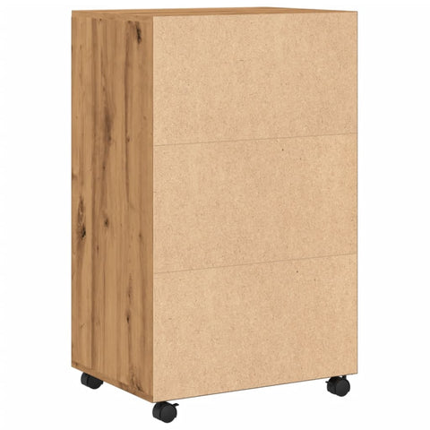 vidaXL Rollschrank Artisan-Eiche 55x40x91 cm Holzwerkstoff