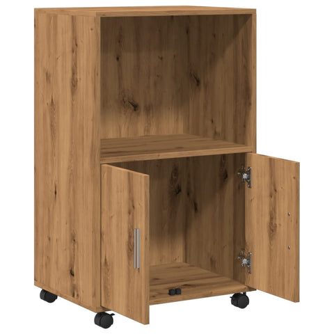 vidaXL Rollschrank Artisan-Eiche 55x40x91 cm Holzwerkstoff