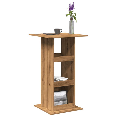 Bartisch mit Ablagen Artisan-Eiche 60x60x102 cm Holzwerkstoff