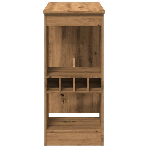 Bartisch mit Regal Artisan-Eiche 90x47,5x103,5 cm Holzwerkstoff