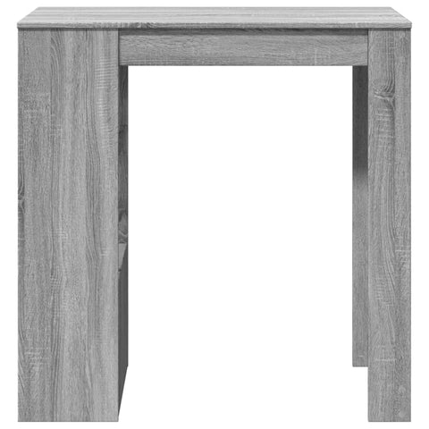 Bartisch mit Regal Grau Sonoma 102x50x103,5 cm Holzwerkstoff