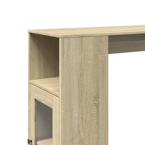 Bartisch mit Regal Sonoma-Eiche 101x40x103,5 cm Holzwerkstoff