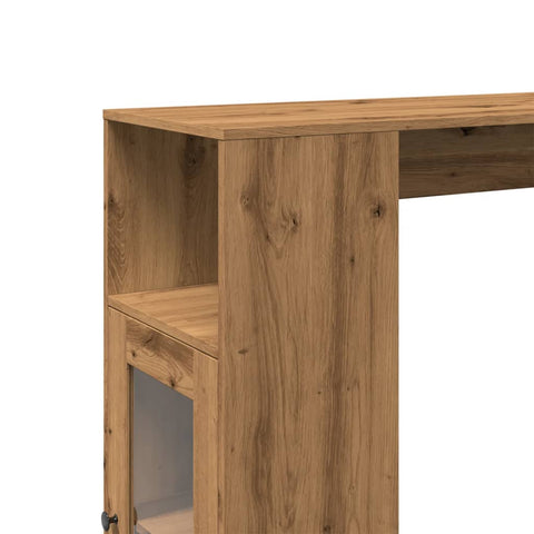 Bartisch mit Regal Artisan-Eiche 101x40x103,5 cm Holzwerkstoff