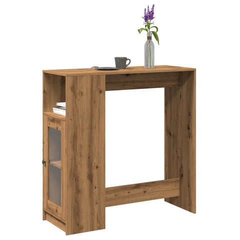 Bartisch mit Regal Artisan-Eiche 101x40x103,5 cm Holzwerkstoff