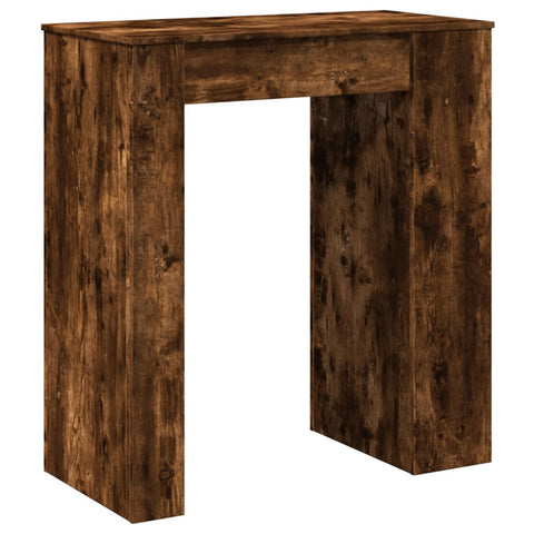 Bartisch mit Regal Räuchereiche 95x47x103,5 cm Holzwerkstoff