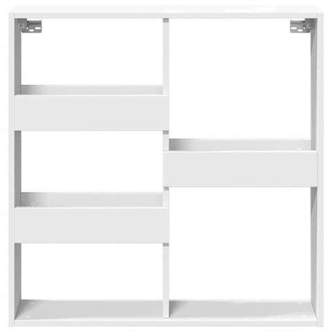 vidaXL Wandschrank Weiß 80x15x80 cm Holzwerkstoff