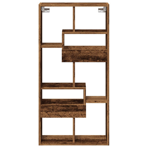 vidaXL Wandschrank Altholz-Optik 50x15x100 cm Holzwerkstoff