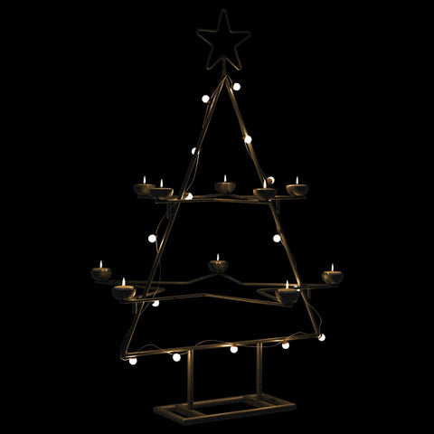 Metall-Weihnachtsbaum zum Dekorieren Schwarz 75 cm