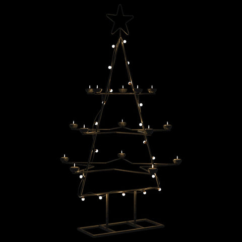 Metall-Weihnachtsbaum zum Dekorieren Schwarz 105 cm