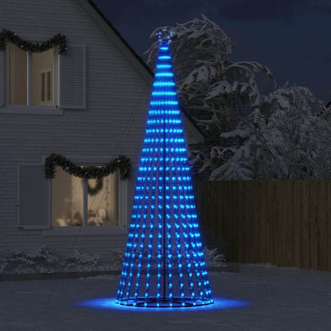 vidaXL Weihnachtsbaum Kegelform 1028 LEDs Blau 403 cm