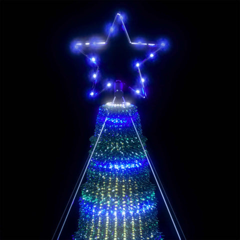 vidaXL Weihnachtsbaum Kegelform 1028 LEDs Blau 403 cm