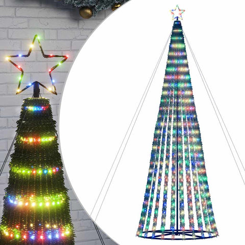 LED Weihnachtsbaum 1028 LEDs Mehrfarbig 403 cm